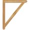 Ekena Millwork Traditional Arts & Crafts Rough Sawn Bracket, Western Red Cedar, 4"W x 40"D x 48"H BKT04X40X48TRA03RWR - alternate 4